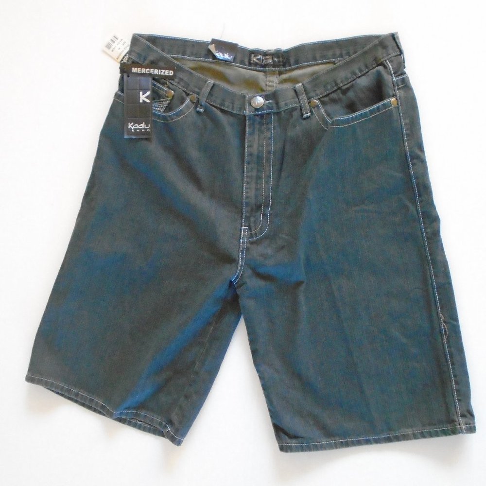 Kaalu Euro men's jeans shorts size 40. Black - Picture 2 of 5